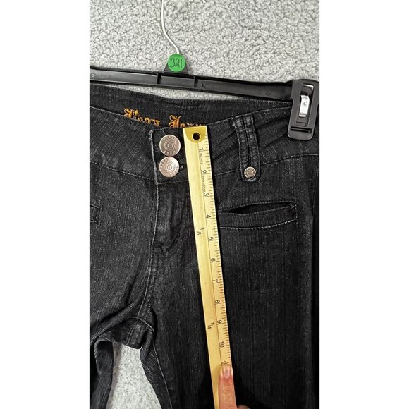 VEGA Mid Rise Skinny Leg Women's Jeans size 9/10 Black, - Picture 8 of 11